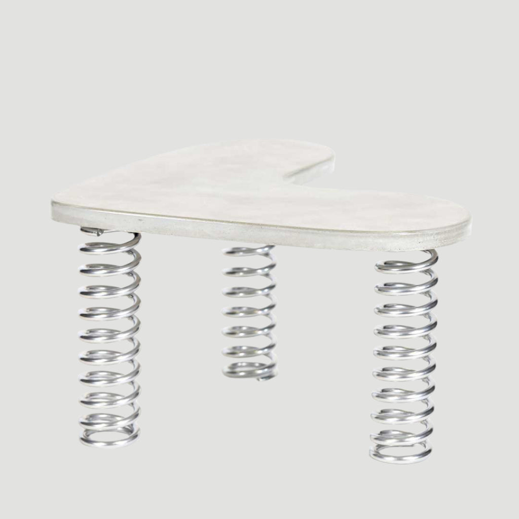 Easy Love - Coffee Table Natural Concrete & Silver Springs