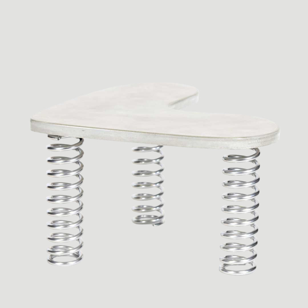 Easy Love - Coffee Table Natural Concrete & Silver Springs