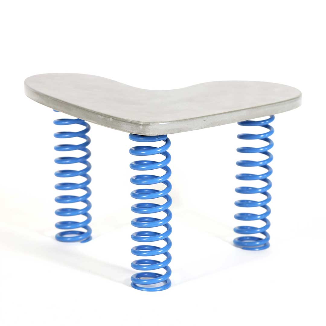 Easy Love - Coffee Table Natural Concrete & Blue Springs