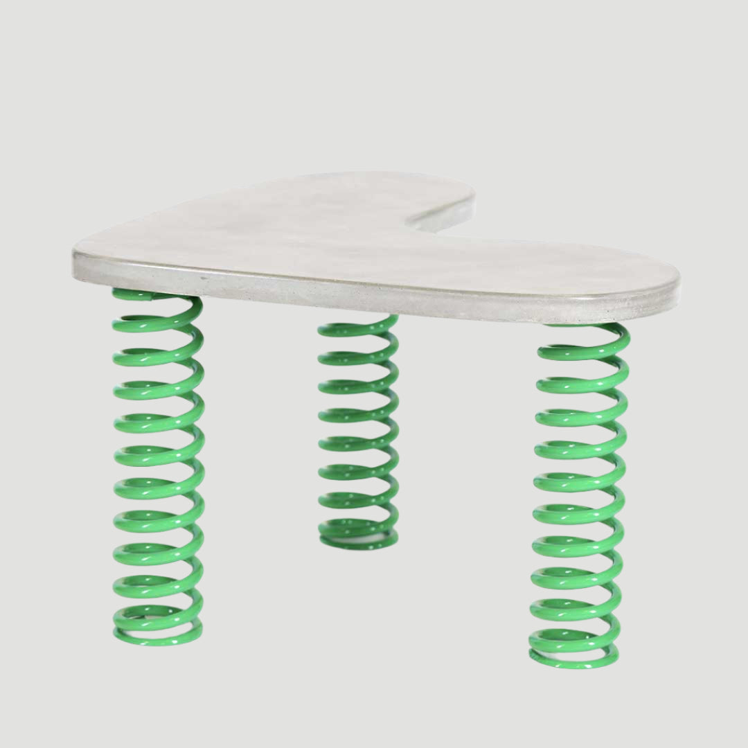 Easy Love - Coffee Table Natural Concrete & Green Springs