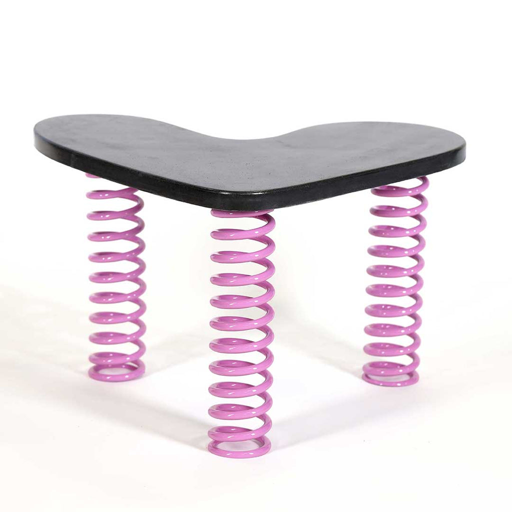 Easy Love - Coffee Table Dark Concrete & Pink Springs