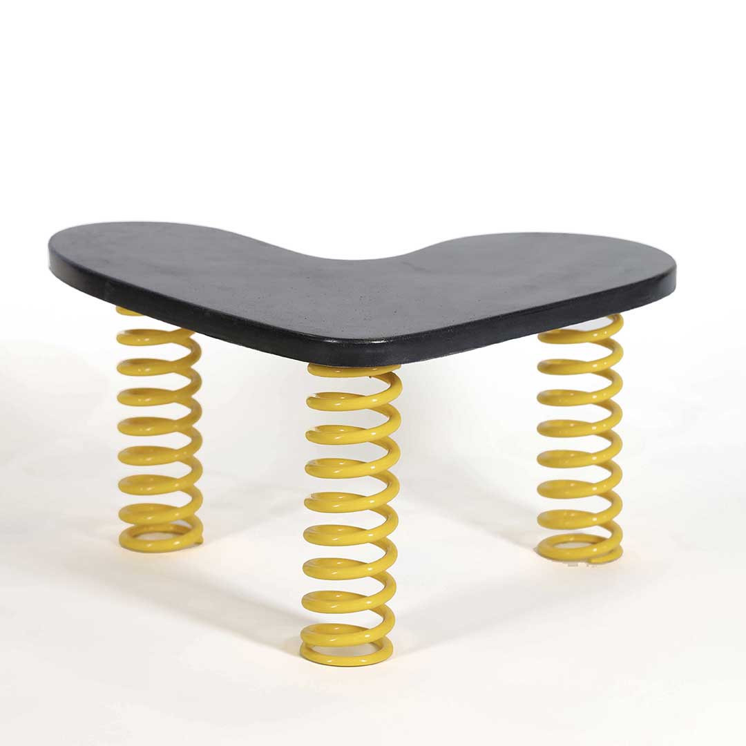 Easy Love - Coffee Table Dark Concrete & Yellow Springs