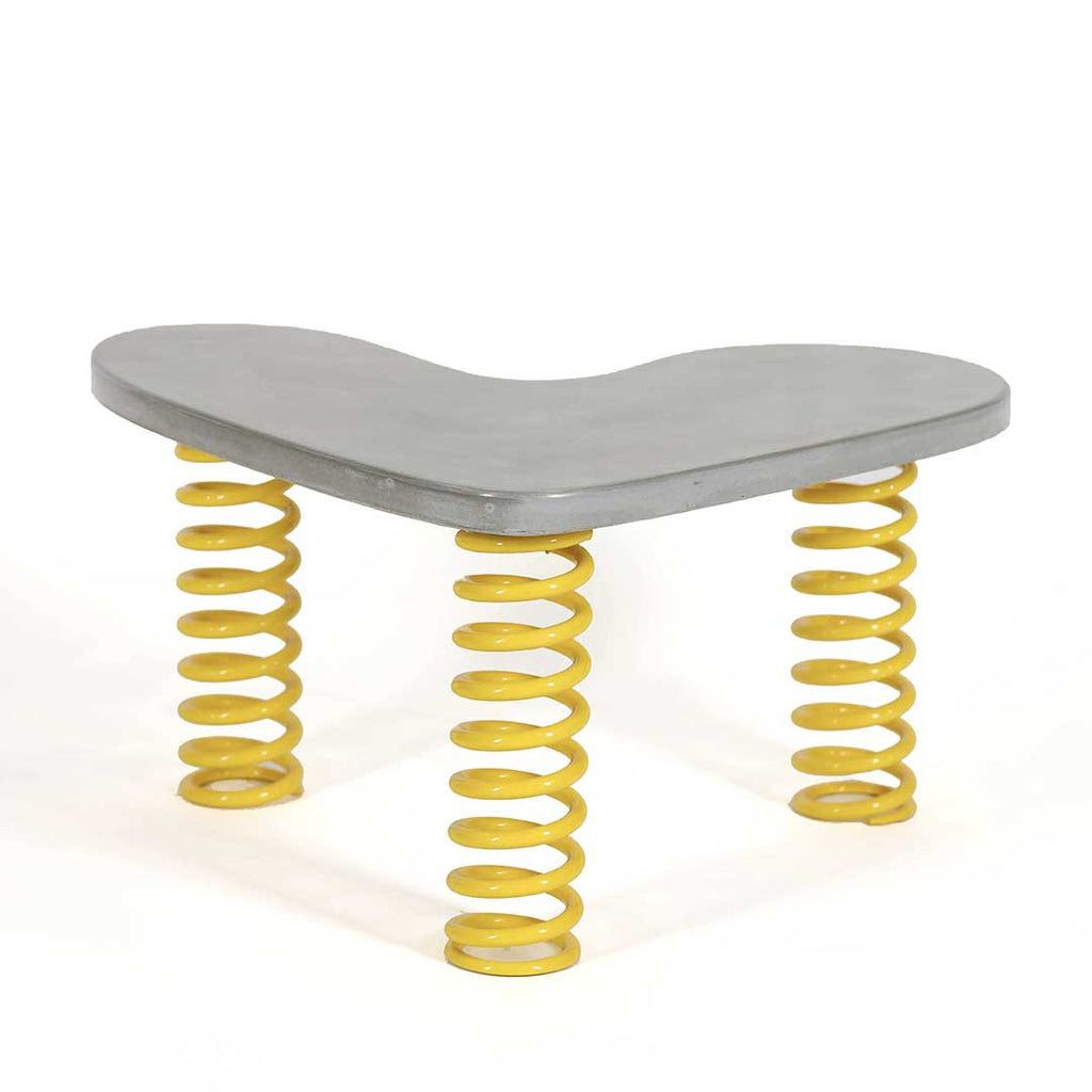 Easy Love - Coffee Table Natural Concrete & Yellow Springs