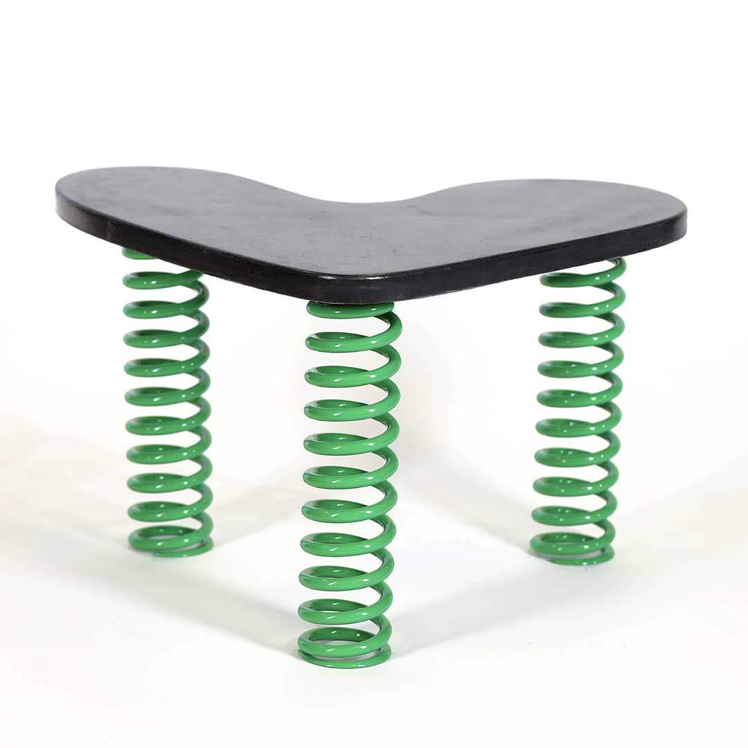 Easy Love - Coffee Table Dark Concrete & Green Springs