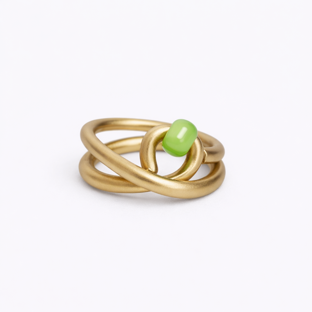 Loop - light gold / green