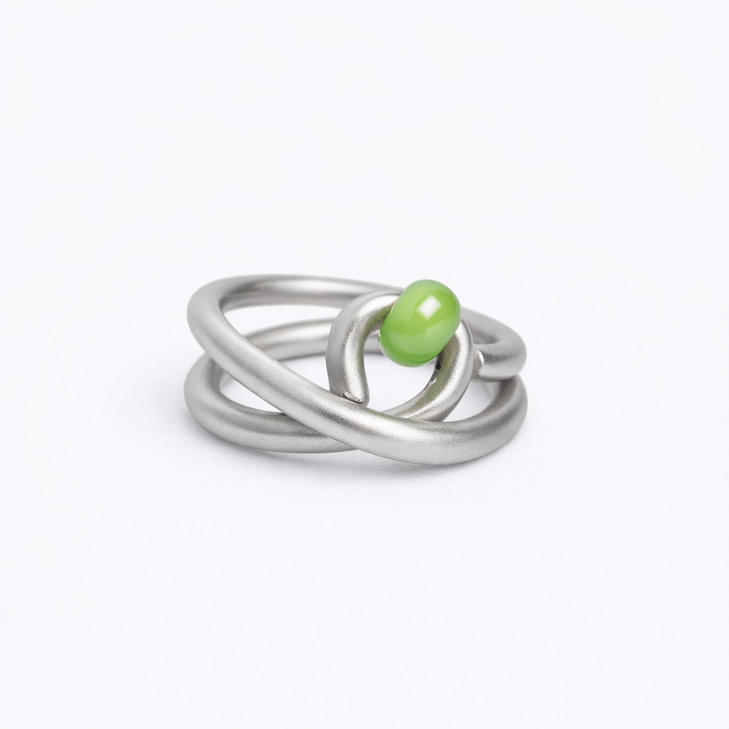 Loop - silver / green
