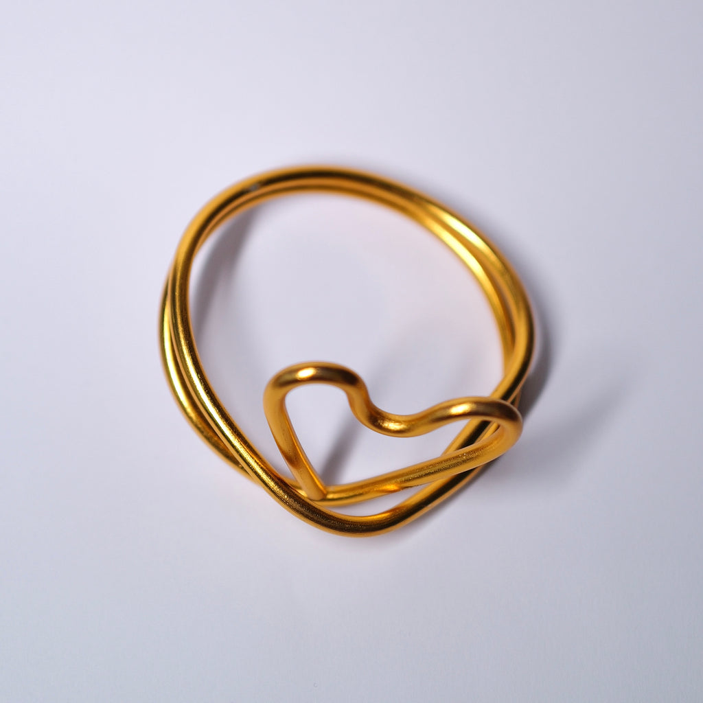 Easy Love bangle- Dirty Golden