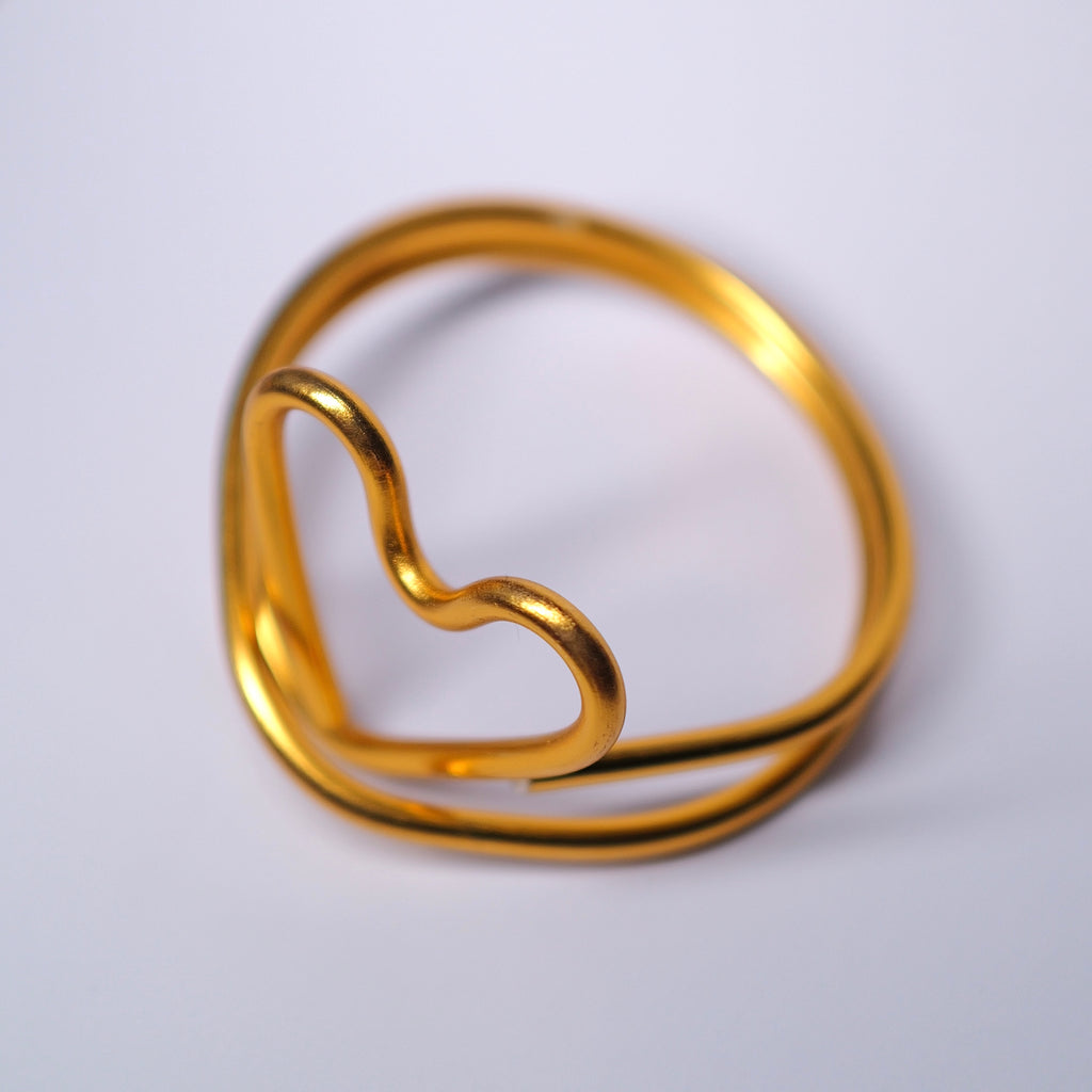 Easy Love bangle- Dirty Golden