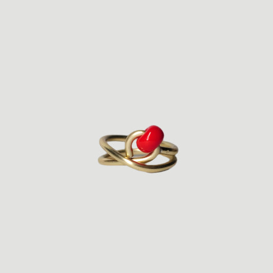 Loop - light gold / red