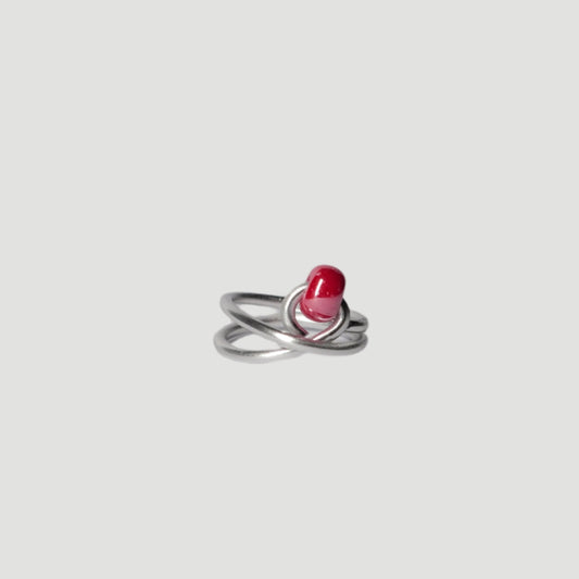 Loop - silver / red