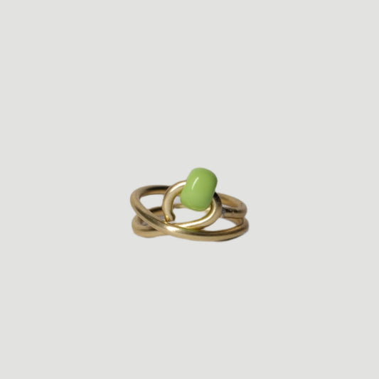 Loop - light gold / green